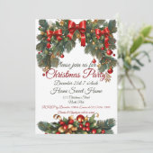 Invitation de Noël personnalisable (Debout devant)