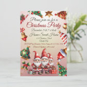 Invitation de Noël personnalisable (Debout devant)