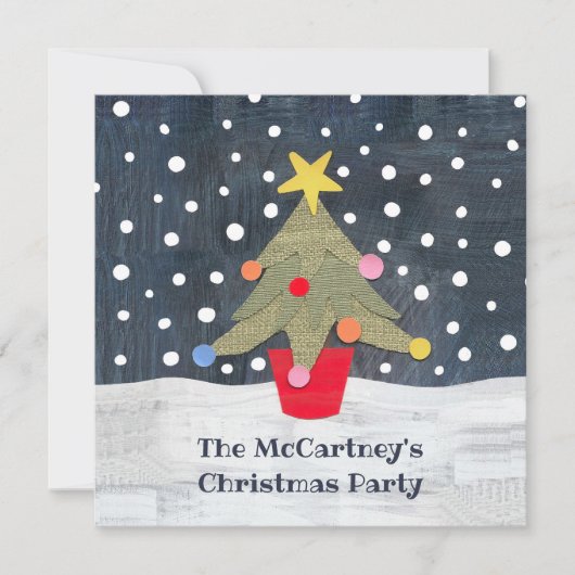 Invitation de Noël personnalisée (Devant)