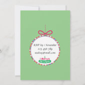 Invitation de Noël. Personnaliser (Dos)