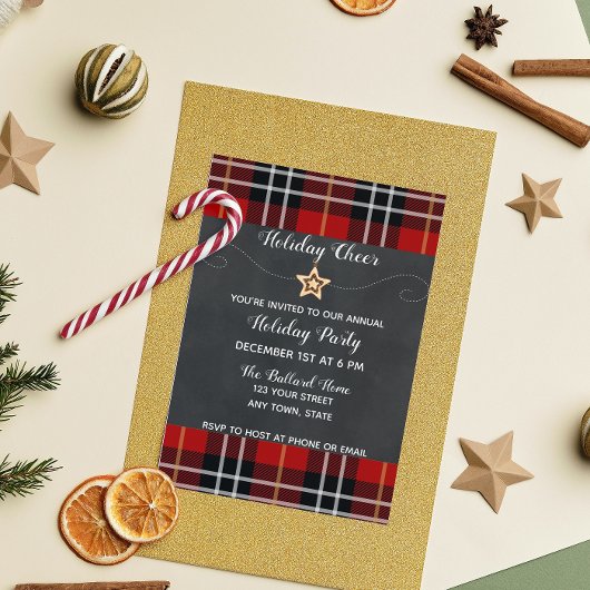 Invitation de Noël portée