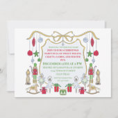 Invitation de Noël pour enfants Ballerina Soldat (Devant)