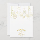 Invitation de Noël pour les amis (Dos)