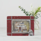 Invitation de Noël pour maison victorienne (Debout devant)