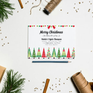 Invitation de Noël rétro