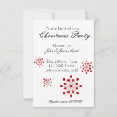 Invitation de Noël rétro des années 60. (Dos)