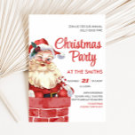 Invitation de Noël Retro Père Noël<br><div class="desc">Diffusez la joie des fêtes avec notre invitation personnalisable de Noël imprimable,  parfait pour rassembler des amis et la famille pour une fête festive. Avec des designs élégants et un texte facile à éditer,  cette invitation donne le ton pour une saison de vacances joyeuse. 45SE A</div>