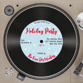 Invitation de Noël Retro Vinyl