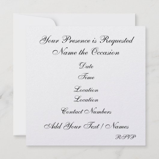 Invitation de Noël Royale Élégante - SRF (Dos)