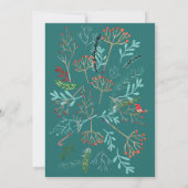 Invitation de Noël rustique (Dos)