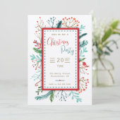 Invitation de Noël rustique (Debout devant)