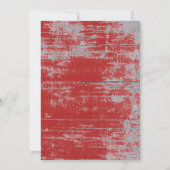 Invitation de Noël rustique (Dos)