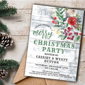 Invitation de Noël rustique