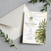 Invitation de Noël rustique et élégant