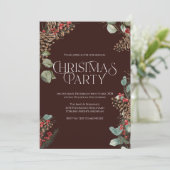 Invitation de Noël rustique | Vacances en Bourgogn (Debout devant)