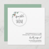 Invitation de Noël scandinave moderne unique (Devant / Derrière)