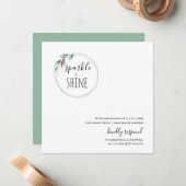 Invitation de Noël scandinave moderne unique (Devant/Arrière en situation)