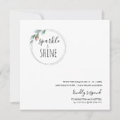 Invitation de Noël scandinave moderne unique (Devant)