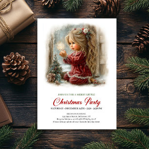 Invitation de Noël Scène de vacances rustique sere