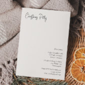 Invitation de Noël Script de Noël moderne