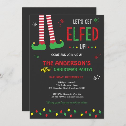 Invitation de Noël / Se lasser (Devant / Derrière)