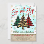 Invitation de Noël Shopping (Devant)