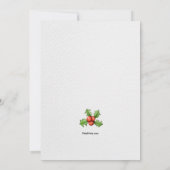 Invitation de Noël Snowman (Dos)