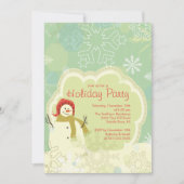 Invitation de Noël SNOWMAN CUL (Devant)