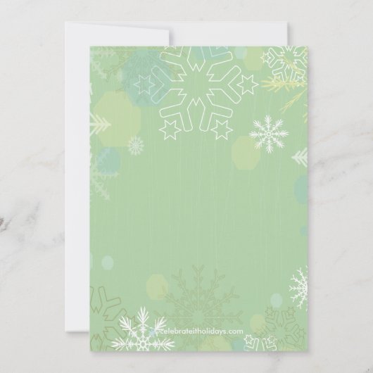 Invitation de Noël SNOWMAN CUL (Dos)