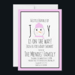 Invitation de Noël Snowman Girl Baby shower<br><div class="desc">Noël Snowman Invitations pour le Baby shower</div>