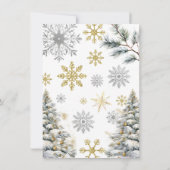 Invitation de Noël, Soirée de Noël d'or (Dos)