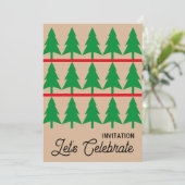 Invitation de Noël, Style Scandi minimaliste (Debout devant)