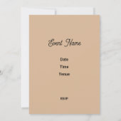 Invitation de Noël, Style Scandi minimaliste (Dos)