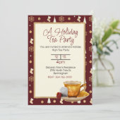 Invitation de Noël Tea Party (Debout devant)