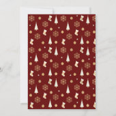 Invitation de Noël Tea Party (Dos)