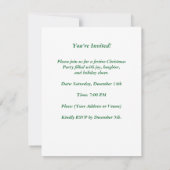 Invitation de Noël - Texte entièrement personnalis (Dos)