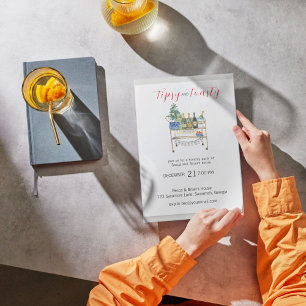 Invitation de Noël Tipsy & Toasty