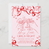 Invitation de Noël tirée à la main (Devant)