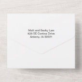 Invitation de Noël tout en un mariage (Verso)