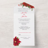 Invitation de Noël tout en un mariage (À l'intérieur)