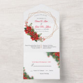 Invitation de Noël tout en un mariage (À l'intérieur)