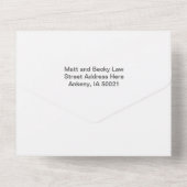 Invitation de Noël tout en un mariage (Verso)