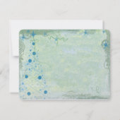 Invitation de Noël Tree Blues Grunge Party (Dos)