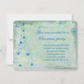 Invitation de Noël Tree Blues Grunge Party (Devant)