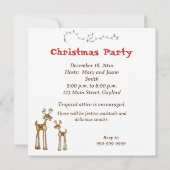 Invitation de Noël Tropical Père Noël (Dos)