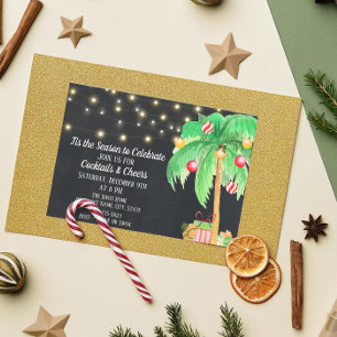 Invitation de Noël tropicale