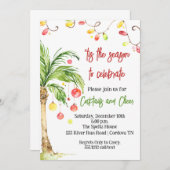Invitation de Noël tropicale (Devant / Derrière)