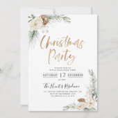 Invitation de Noël Vert moderne Noël (Devant)