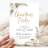 Invitation de Noël Vert moderne Noël