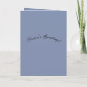 Invitation de Noël victorien vintage (Dos)